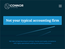 Tablet Screenshot of connor-consulting.com